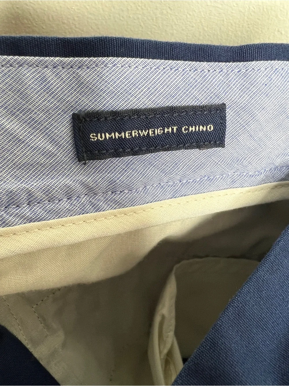 J.Crew The Sutton Navy Blue Summerweight Cotton Chino Pants 30x32